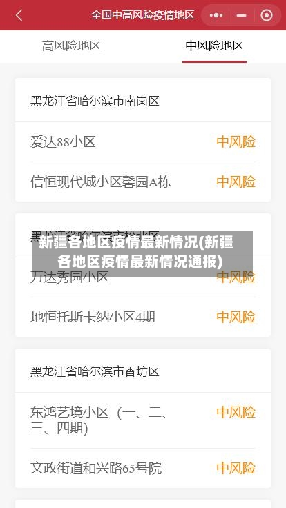 新疆各地区疫情最新情况(新疆各地区疫情最新情况通报)-第3张图片